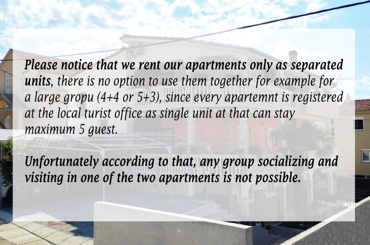 Modern 3Br Apartments In Zadar With Balcony Or Terrace, Free Parking & Ac Exterior photo
